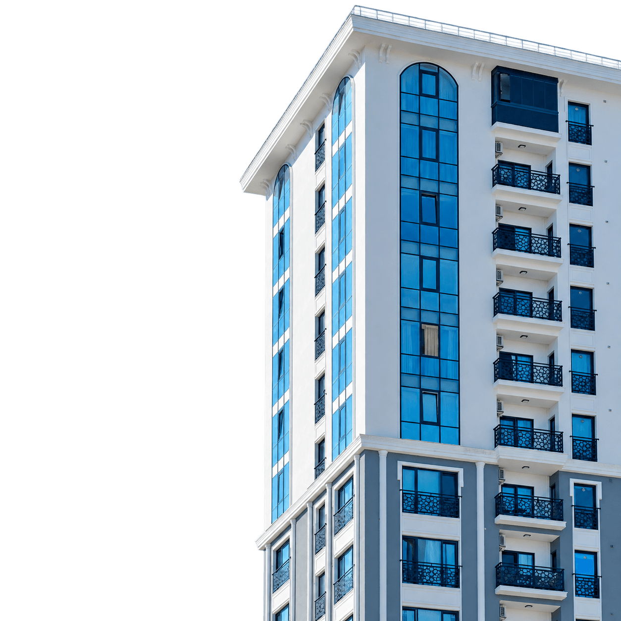 Modern apartment building